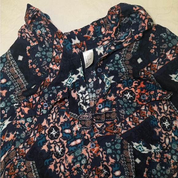H&M Floral Patterned Long Sleeve Long Blouse Women’s 8 - Picture 7 of 7